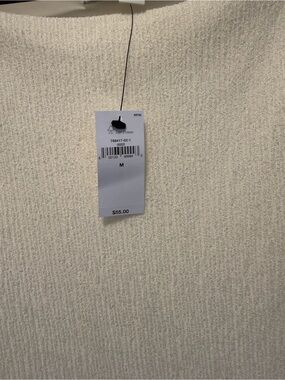 Banana Republic White Ribbed Tank Top